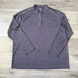 Core365 Men’s 1/4 Zip Pullover Performance Tech Shirt Heather Gray -‎ Size 2XL
